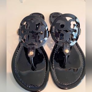 Tory Burch Black Patent Miller Sandal